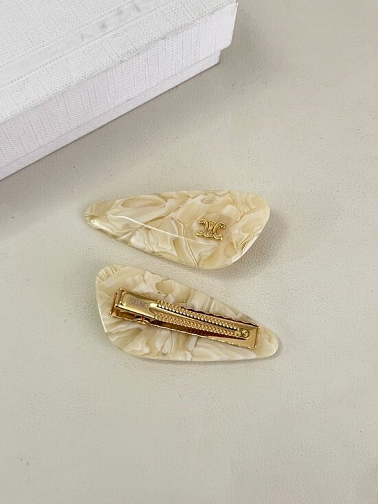 ?Celine hair clips are simple, versatile, and timeless. main image 4